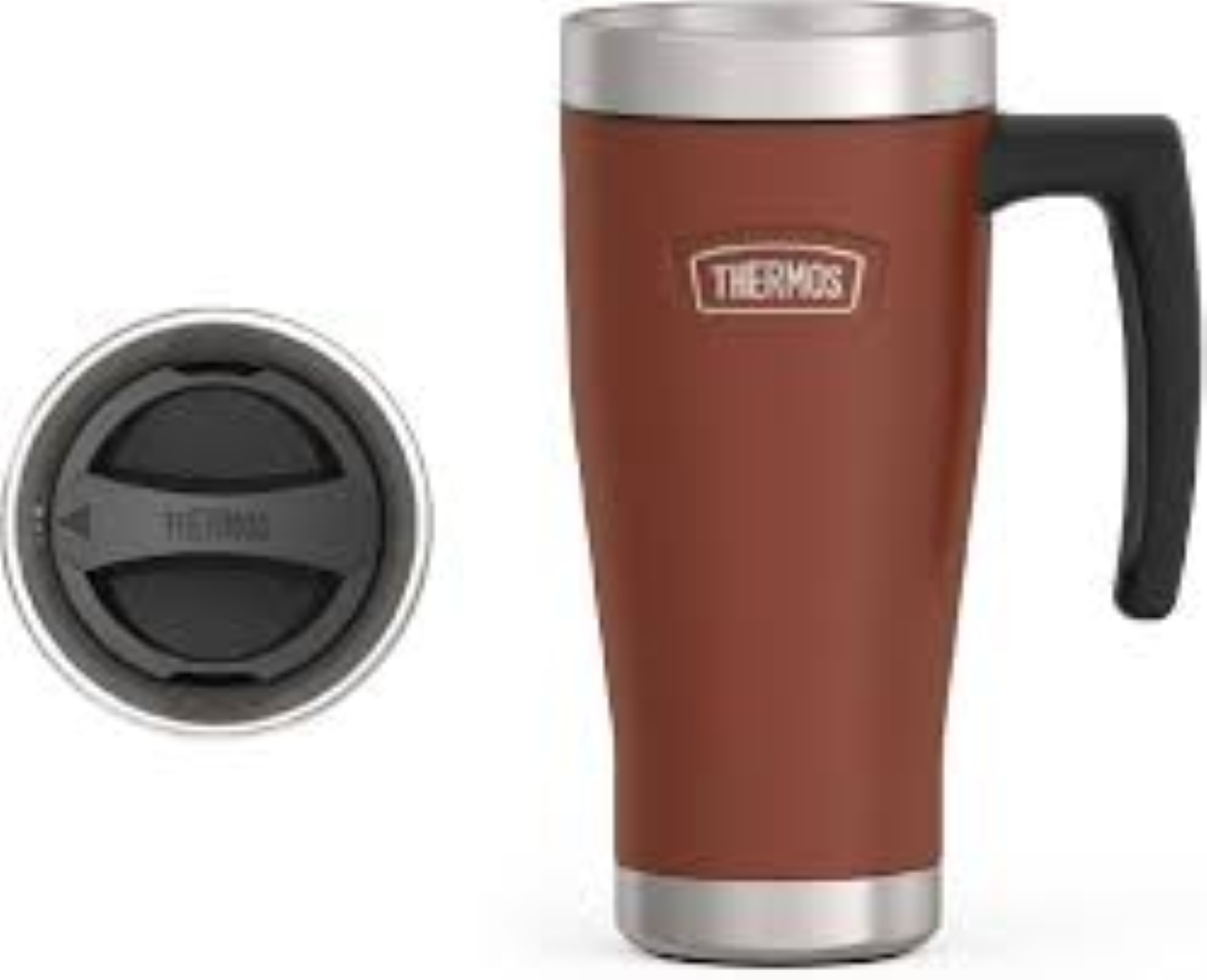 THERMOS TRAVEL MUG BROWN 400ML